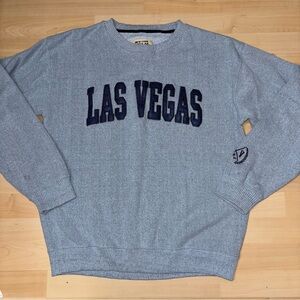 Las Vegas Sweatshirt New York Popular Collegiate Medium Blue LogoFleece Crewneck